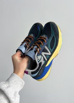 Шикарные женские кроссовки new balance action bronson x 990v6 made in usa lapis lazuli m99 цветные10 фото