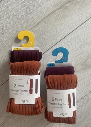 Колготки рубчик primark іспанія ціна за 2 шт 2