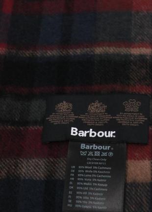 Шерстяний шарф з кашеміром barbour5 фото