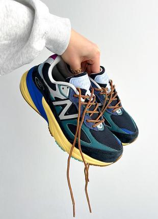 Розкішні жіночі кросівки new balance action bronson x 990v6 made in usa lapis lazuli m99 кольорові