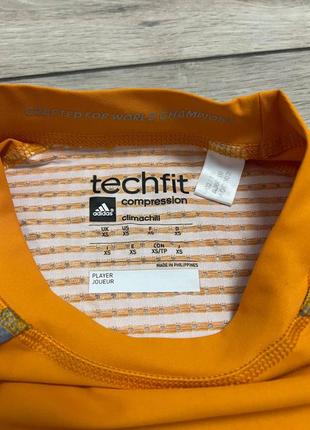 Чоловіча компресійна футболка спортивна adidas techfit xs3 фото