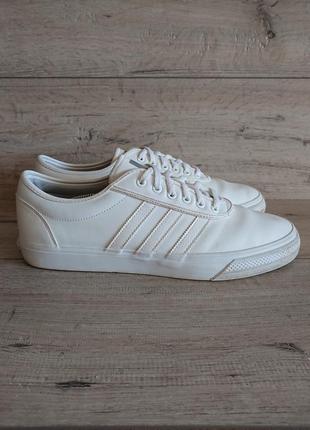 Белые кроссовки кеды адидас adidas sb skate adi-ease 46-47 1/3р 30 см кожа1 фото