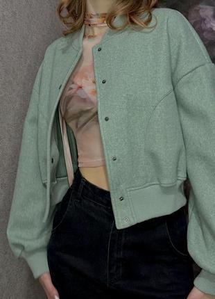Укороченний бомбер zara4 фото