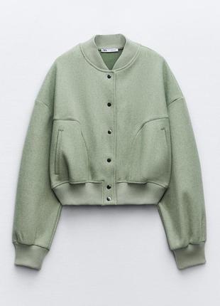 Укороченний бомбер zara