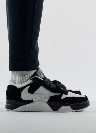 Nike air jordan x travis scott “cut the check” black white