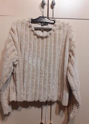 Кофточка. искусственный мех zara