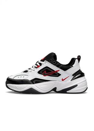Демісезон nike m2k tekno premium black red white