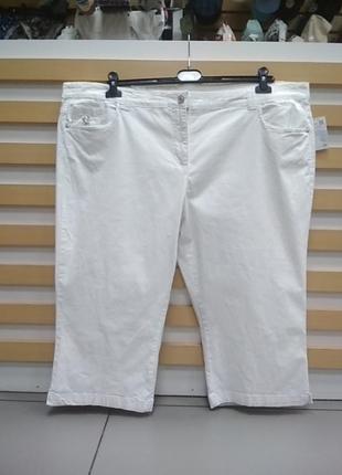Бриджі, капрі, шорти, жіночі, білі, c&a, великого розміру, 60-62