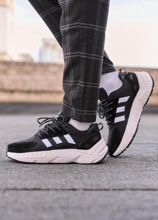 Кросівки чоловічі adidas zx22 boost black white