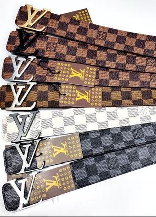 Ремінь в стилі louis vuitton lv луї вітон лв1 фото