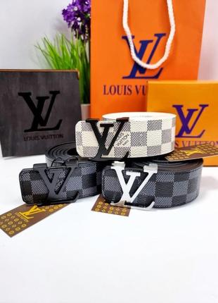 Ремінь в стилі louis vuitton lv луї вітон лв4 фото