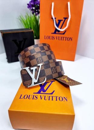 Ремінь в стилі louis vuitton lv луї вітон лв7 фото