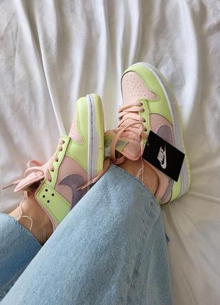 Nike sb dunk low lime1 фото