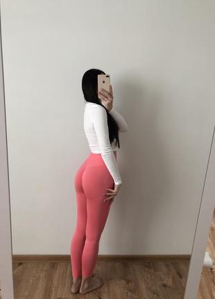 Рожеві лосини з ефектом push up