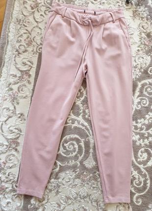 Стильные джоггеры брюки штаны цвет пудра размер s
