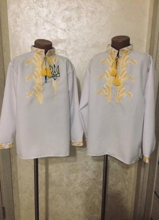 Вишиванка колоски і волошки