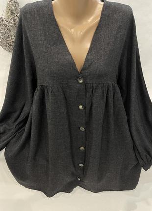 Стильная теплая рубашка , платье , туника , zara