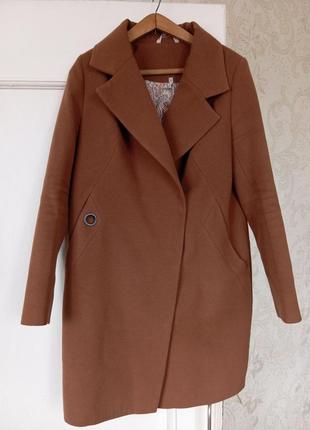 Пальто кемел, коричневе пальто1 фото