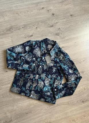 Жакардова куртка по типу джинсовки з квітковим орнаментом asos2 фото
