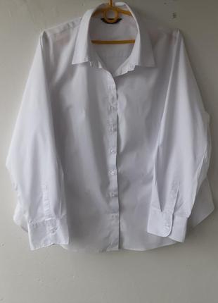 Біла базова сорочка marks&spencer p 44-462 фото
