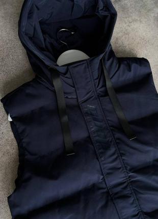 Чоловіча якісна жилетка колір чорний  хакі  темно-синій5 фото