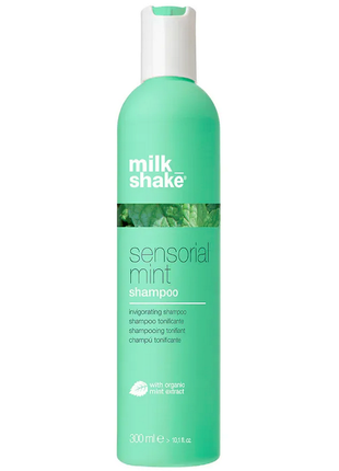 Бодрящий шампунь для волос milk shake sensorial mint shampoo 300 мл