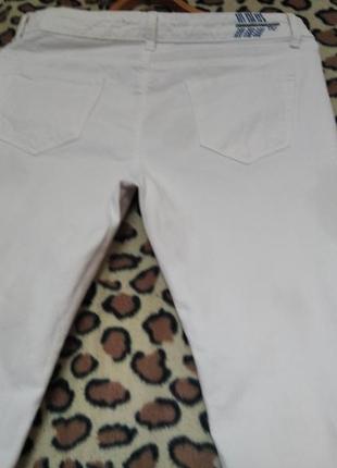 Супер джинси білого кольору "zara"р.14,98%котон,2%еластан.4 фото