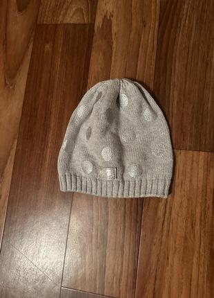 Шапка reserved на девочку 6-9 месяцев