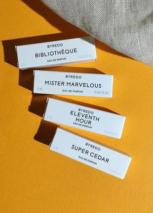 Byredo набір з 4 мініатюр-пробників