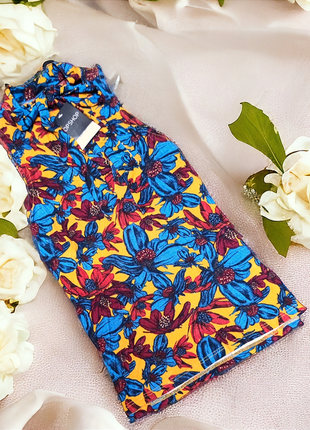 Красивая блуза топ topshop цветы этикетка