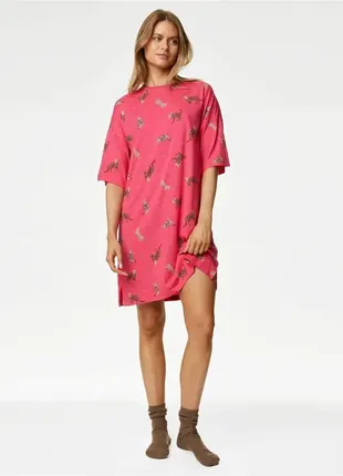 Трикотажная туника- платье для дома и сна marks&spenser 🌷