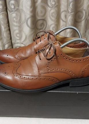 Якісні стильні брендові шкіряні туфлі marks&spencer  total comfort