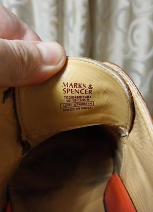 Якісні стильні брендові шкіряні туфлі marks&spencer  total comfort8 фото