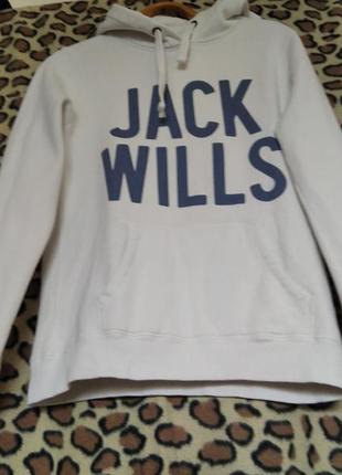 Супер кофта білого кольору"jack wills"р.10,75%котон,25%пол-р,португалія.