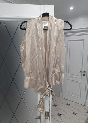 Красива шовкова блуза на запах max mara