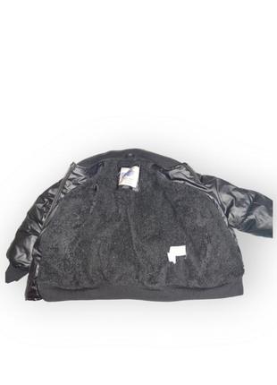 Zara boys крутая куртка из эко кожи внутри на меху 110 р по бирке3 фото