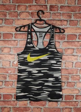 Майка спортивна жіноча камуфляжна nike dri fit