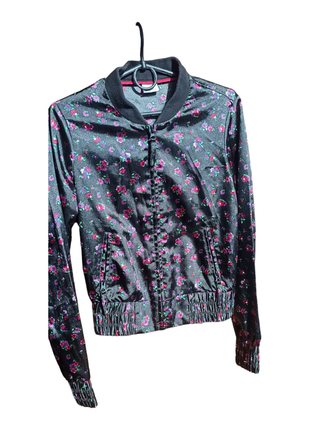 Стильний сатиновий бомбер gina tricot 36/ s2 фото