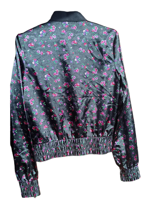 Стильний сатиновий бомбер gina tricot 36/ s3 фото