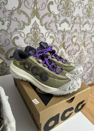 Кроссовки nike acg mountain fly 2 low olive dv7903-200. оригинал