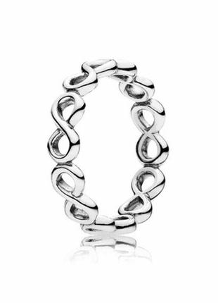 Срібна каблучка у стилі пандора pandora срібло 925 проби s925 перстень кільце колечко знак нескінченності