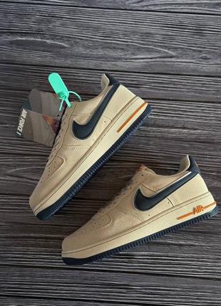 Кроси в стилі nike air force beige blue9 фото