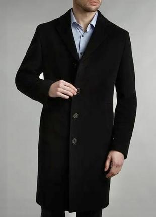 Вовняне сіре чоловіче пальто від bugatti1 фото