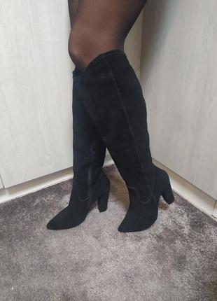 Сапоги замша 40 р весна