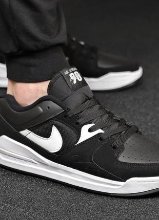 Мужские замшевые, черные с белым, стильные кроссовки nike goadome. от 40 до 44 гг. 3340 кк