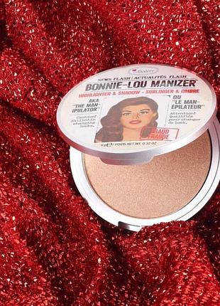 The balm bonnie-lou manizer highlighter and shadow1 фото