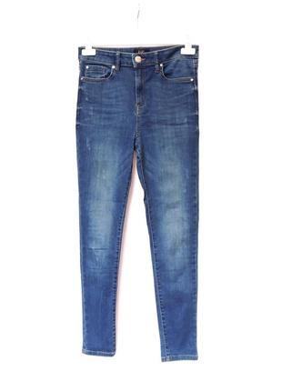 Базовые джинсы скинни высокая посадка зауженные  f&f1 фото