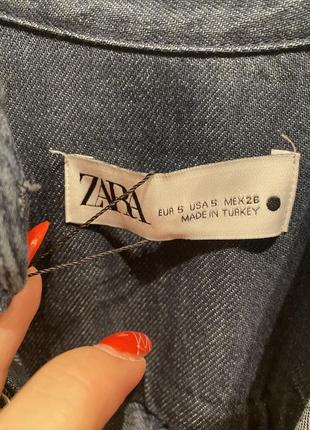 Джинсова сукня zara плаття2 фото