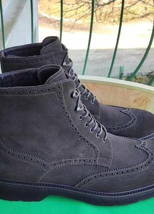 Черевики giorgio armani leather boots шкіра-замша3 фото
