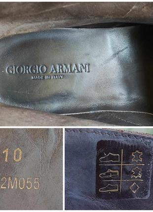 Черевики giorgio armani leather boots шкіра-замша9 фото